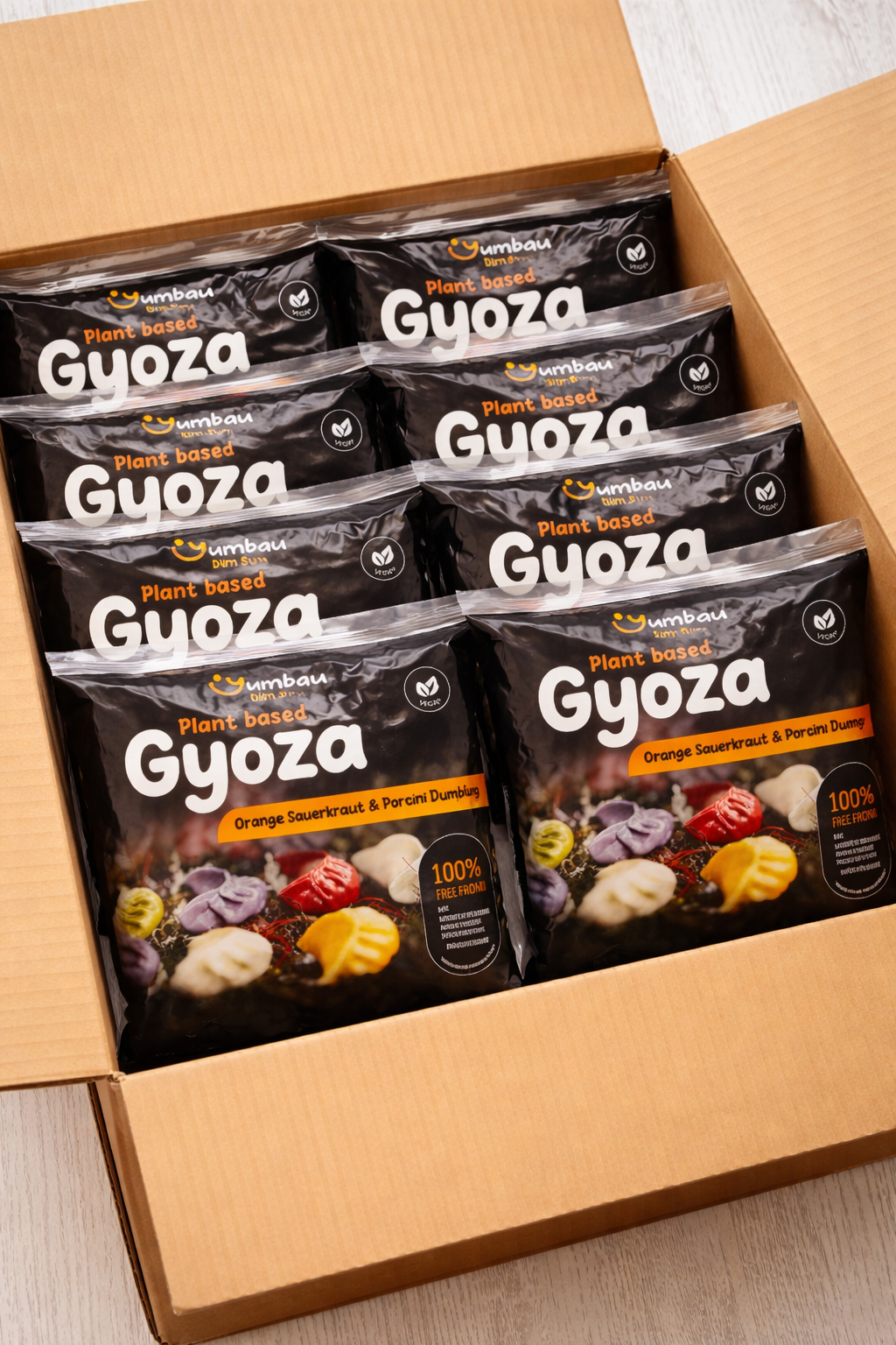 Orange Gyoza _ Sauerkrauter & Steinpilz, 10 Beutel (10x600g)