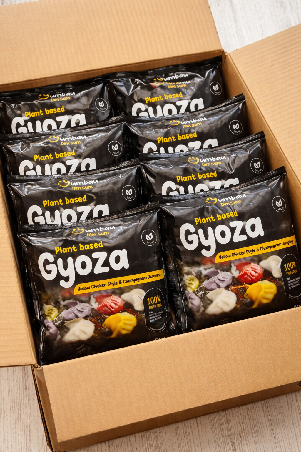 Gelbe Gyoza _ Veggie Protein & Curry (10x 600g)